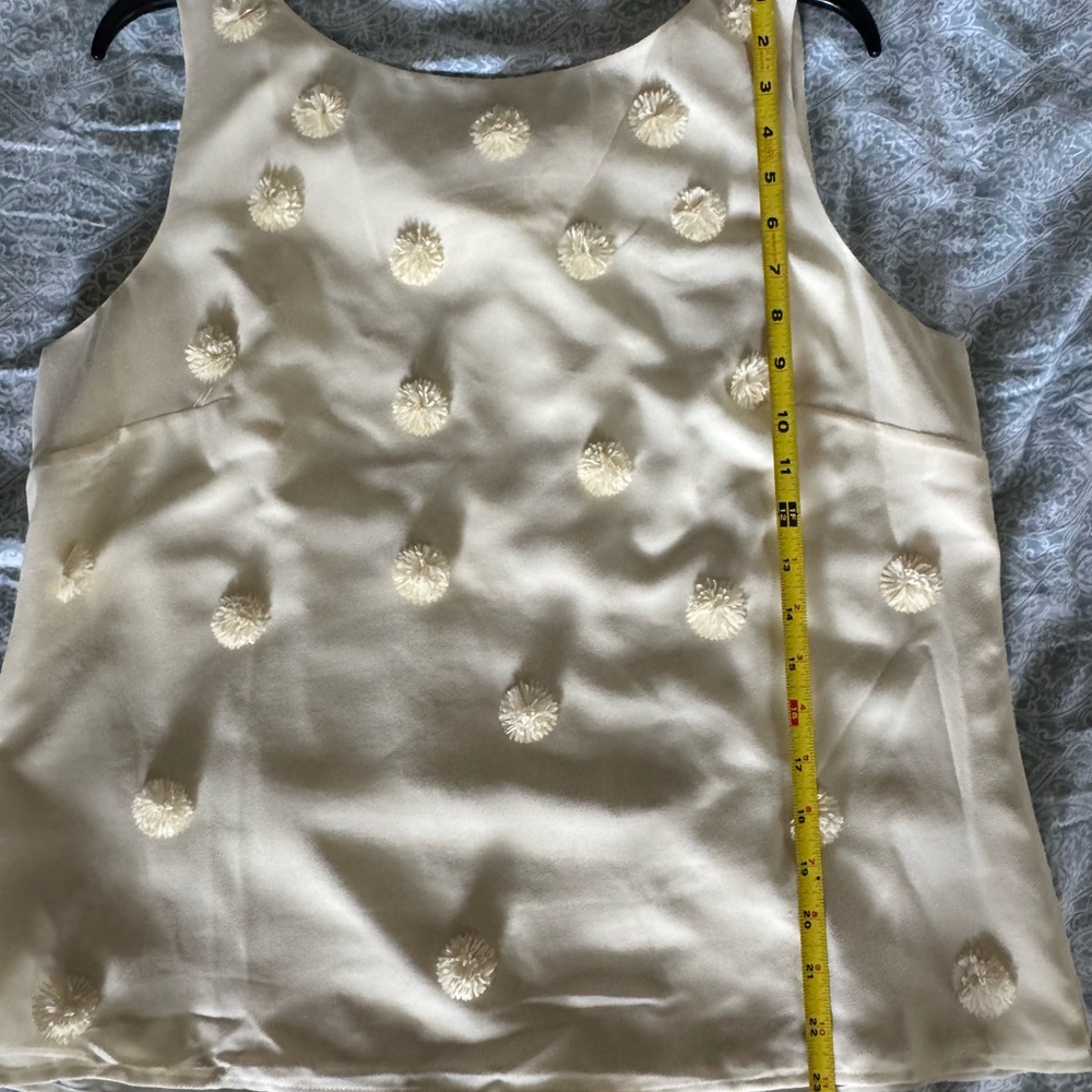 RSVP by TALBOTS Elegant Cream Sleeveless Top size L - Picture 8 of 8